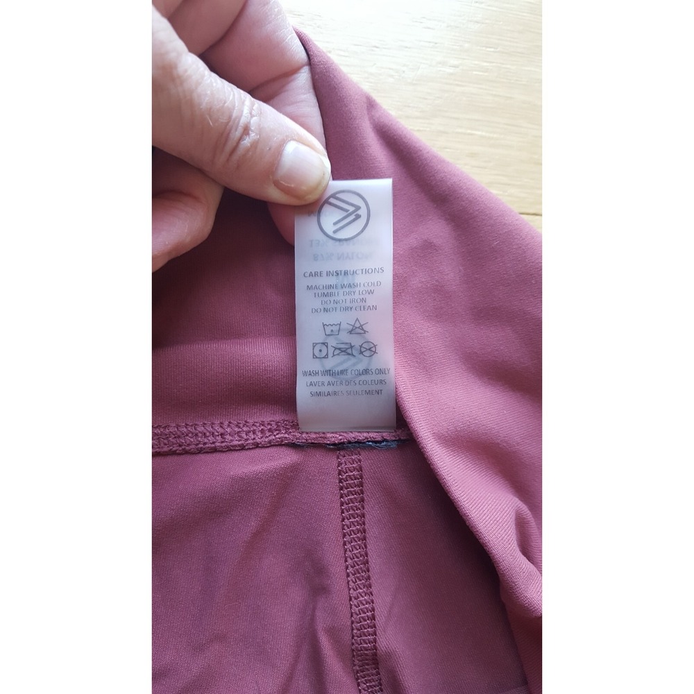 SAVVI brand Women dusty rose High Waisted Leggings with Pockets Size M - Picture 6 of 9